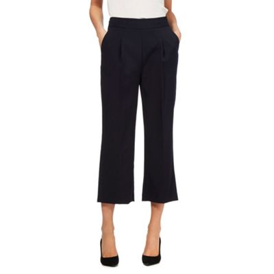 Betty Jackson.Black Navy cropped trousers